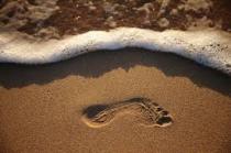 footprint sand